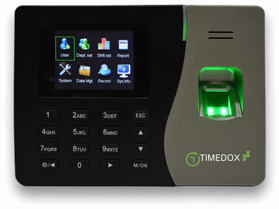 Unlimited Employees & Administrators and Support Fingerprint Scan WiFi/LAN Access Real-Time Cloud Remotely Timedox Silver Pro Biometric Time Clock 